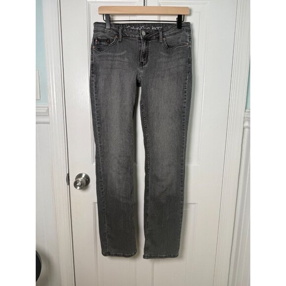Calvin Klein Jeans Size 29" x 32 " Womens Gray Mid Rise Denim Jeans - READ - Picture 1 of 11